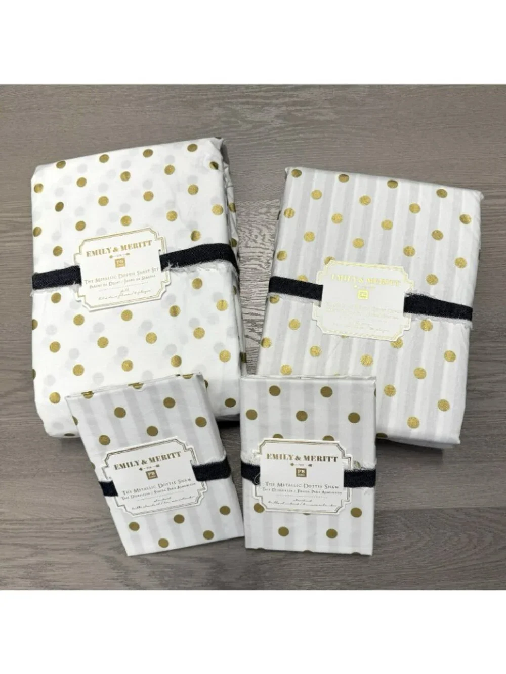 Pottery Barn Emily & Meritt COMPLETE SET Dottie Duvet Cover Shams Sheet Set NWT
